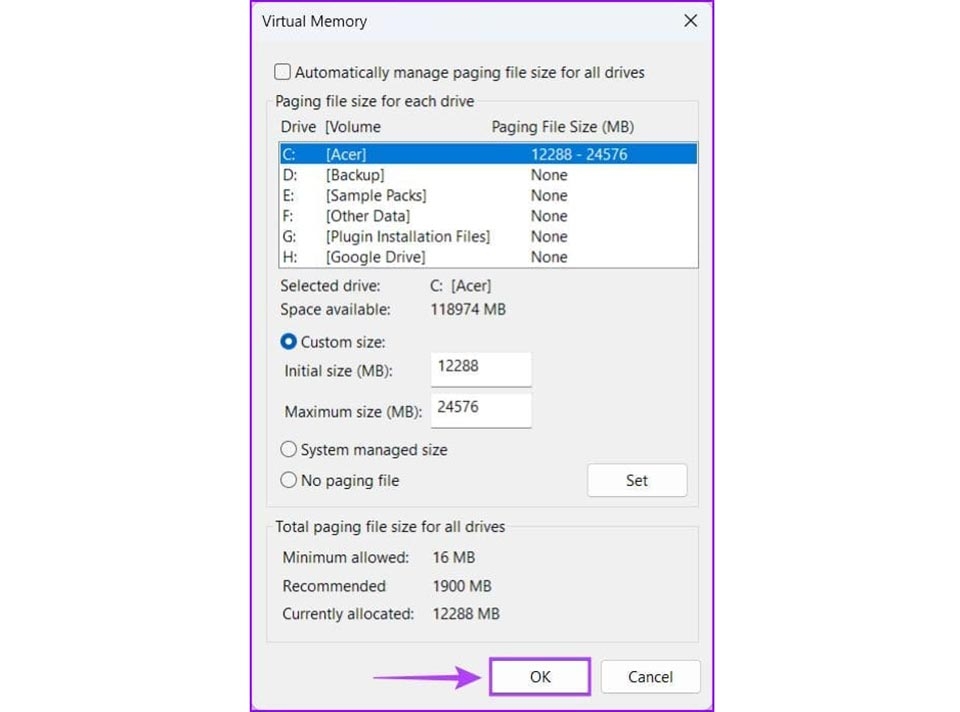 Set RAM ảo Win 11 - Ảnh 13