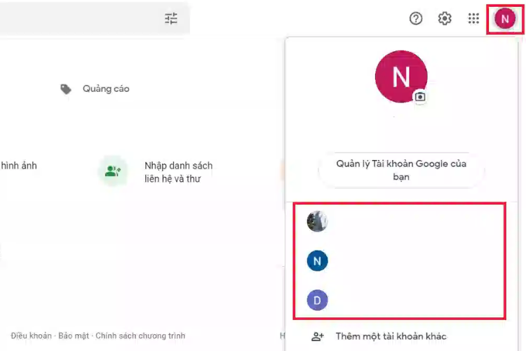 Cách đổi địa chỉ Gmail trên máy tính laptop
