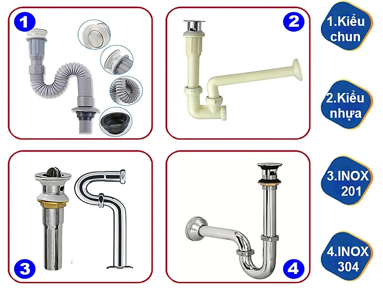 Xi phông là gì, có mấy loại xi phông? Tìm hiểu cấu tạo và nguyên lý hoạt động của xi phông 3