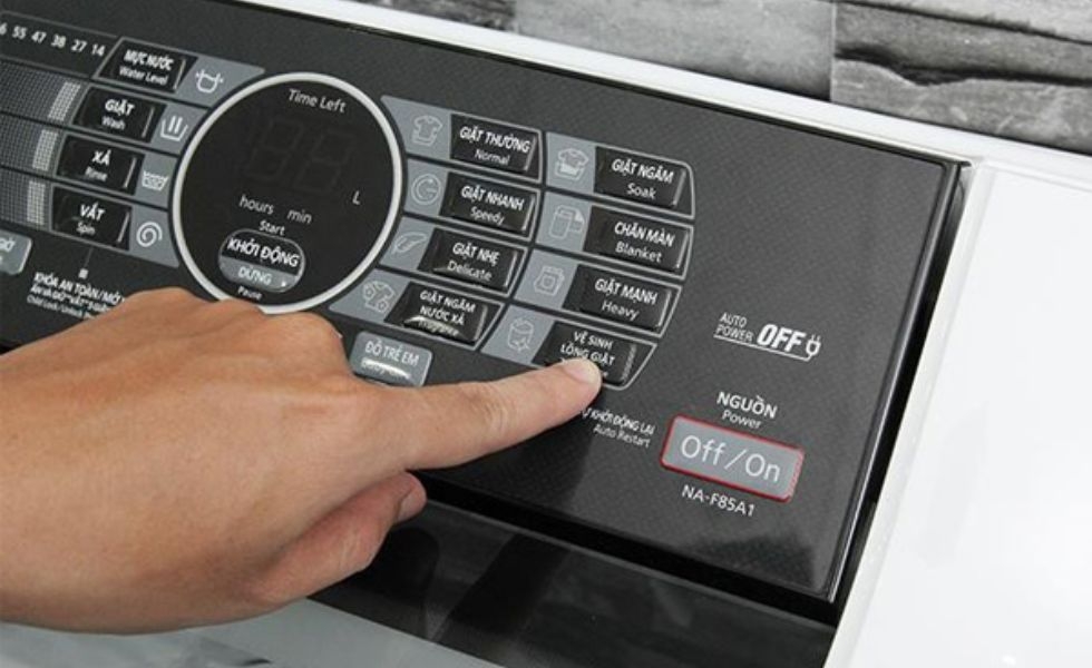 nút vệ sinh máy giặt Panasonic