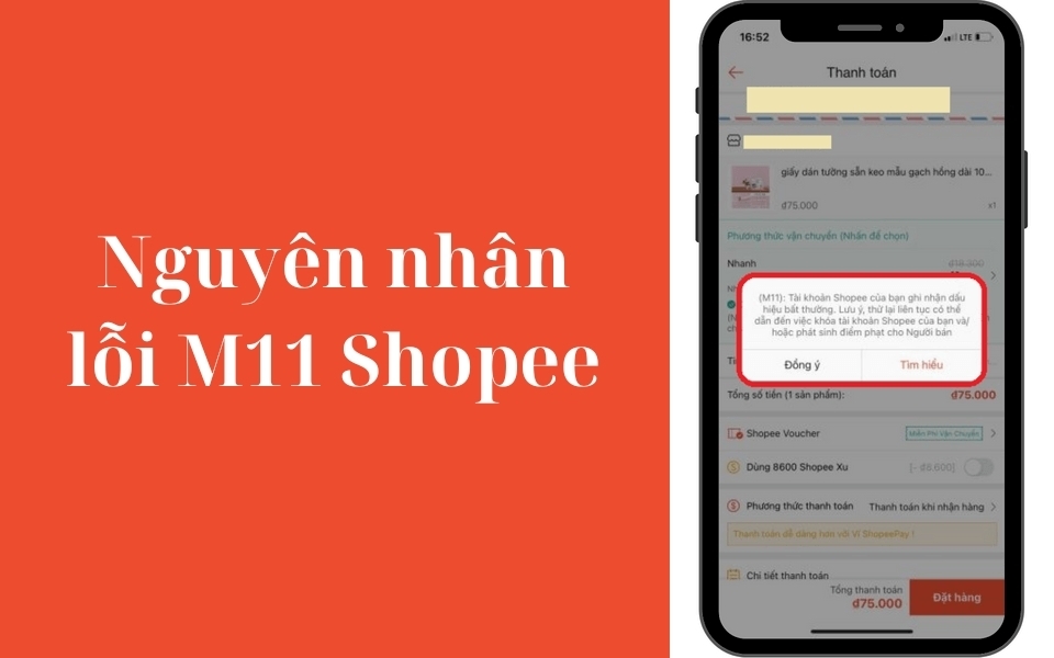 Nguyên nhân hàng đầu dẫn tới lỗi M11 Shopee