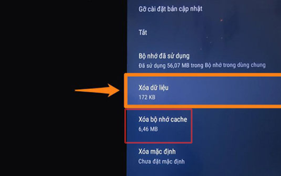 Xóa bộ nhớ cache và buộc dừng YouTube