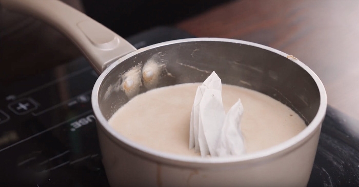 cách làm trà sữa nướng 6