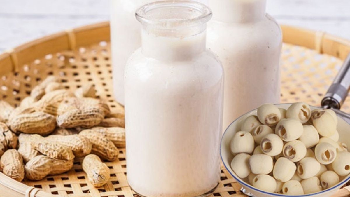 Nấu sữa đậu phộng bằng máy làm sữa hạt - 7