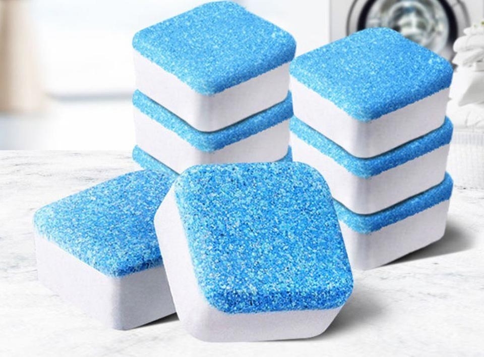 Cách sử dụng viên tẩy máy giặt - Ảnh 05