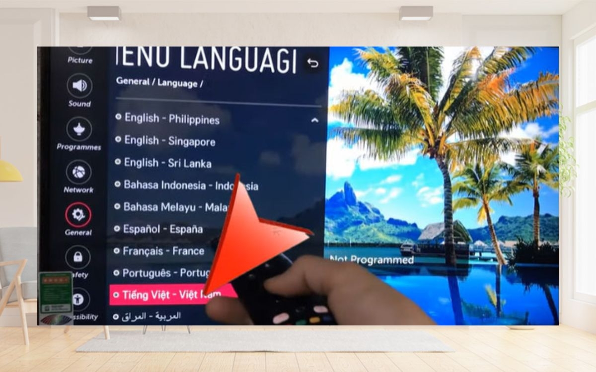 Cách cài đặt tiếng Việt cho tivi LG (ảnh 8)