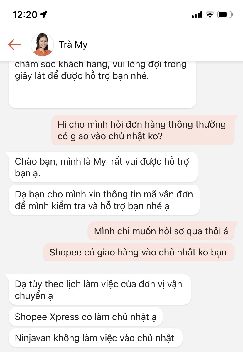 "Shopee có giao hàng Chủ nhật không?" là thắc mắc của rất nhiều người