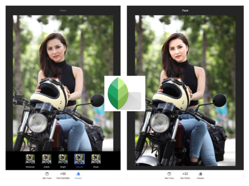 Các bước để cân chỉnh màu da trong app