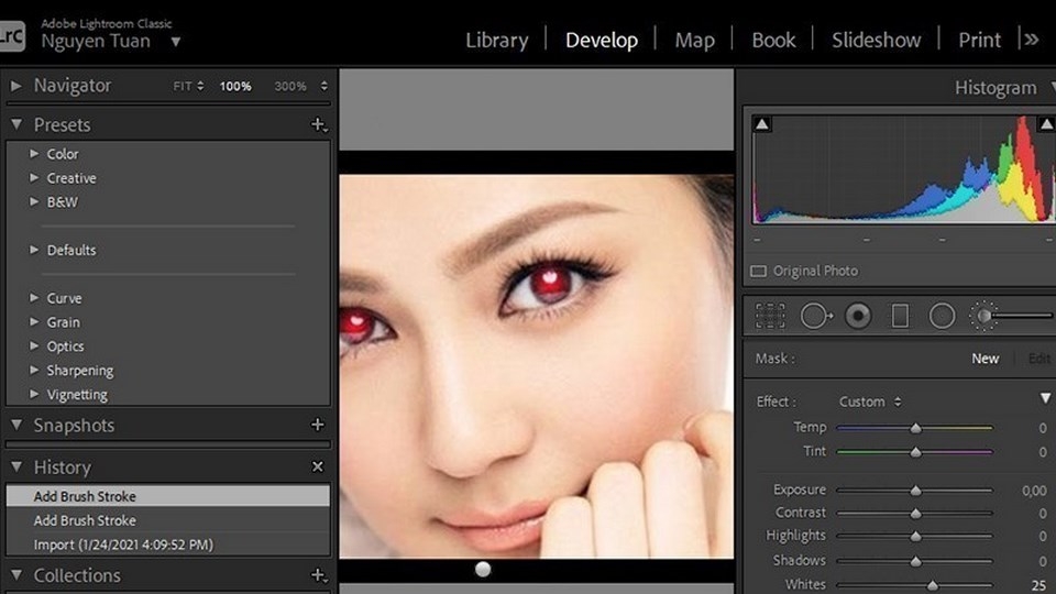 Lightroom - Phần mềm chỉnh trắng da hoàn hảo