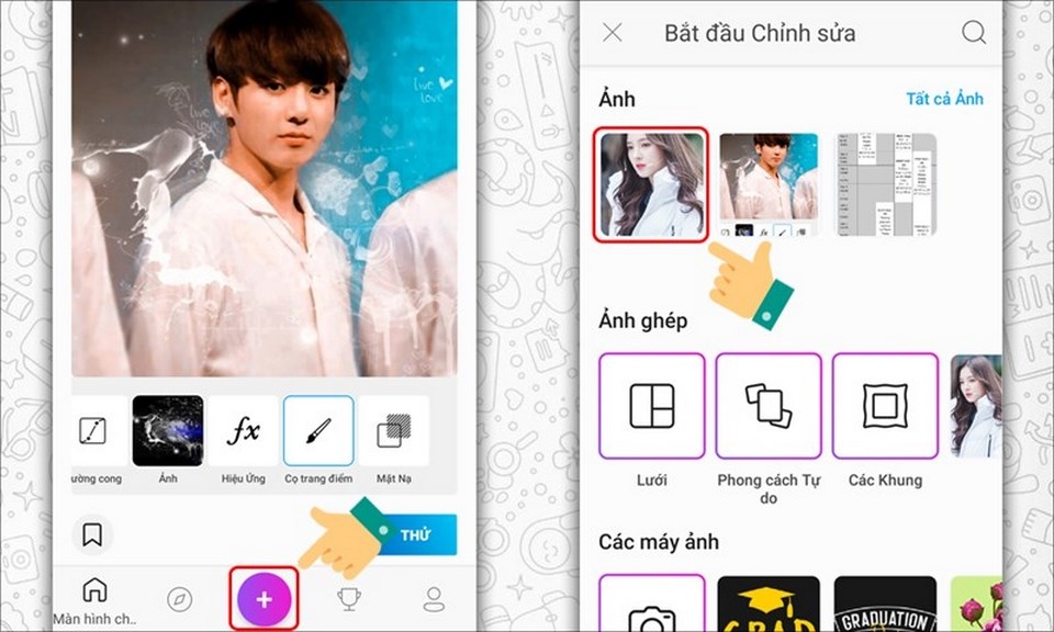 Làm sáng da với Picsart nhanh chóng