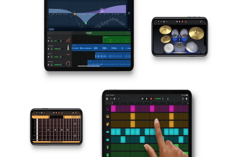 App chỉnh giọng hát GarageBand.