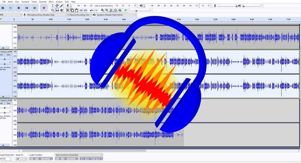 App chỉnh giọng hát chuyên nghiệp trên PC Audacity.