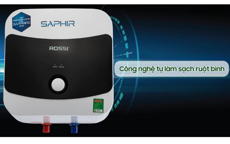 Bình nóng lạnh gián tiếp Rossi Saphir RSR-32SQ