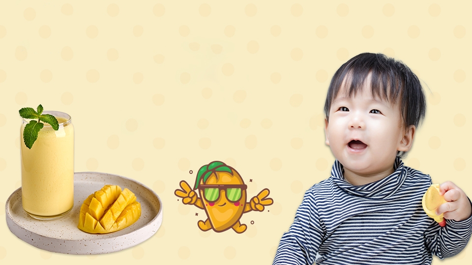 Lưu ý khi làm sinh tố xoài sữa chua cho trẻ nhỏ.