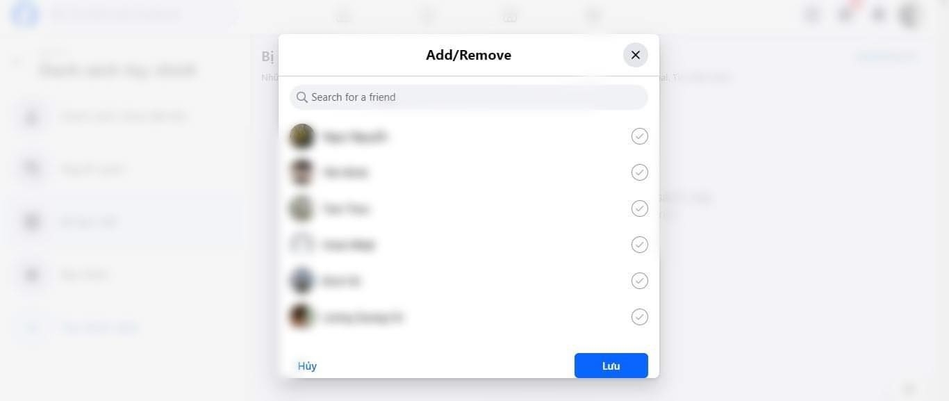danh sách bị hạn chế trên Facebook - hình 11