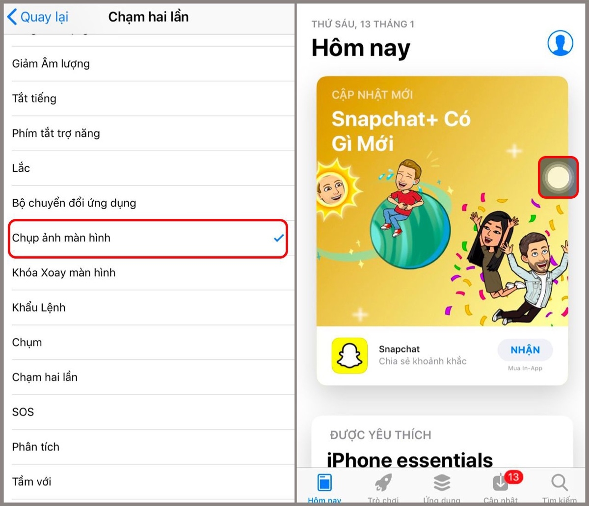 cách chụp màn hình iphone 13 - hình 4