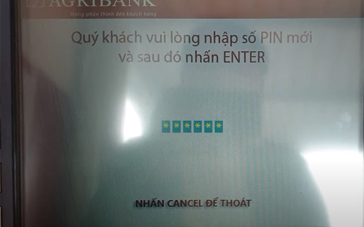 cách đổi mã PIN Agribank (hình 10)