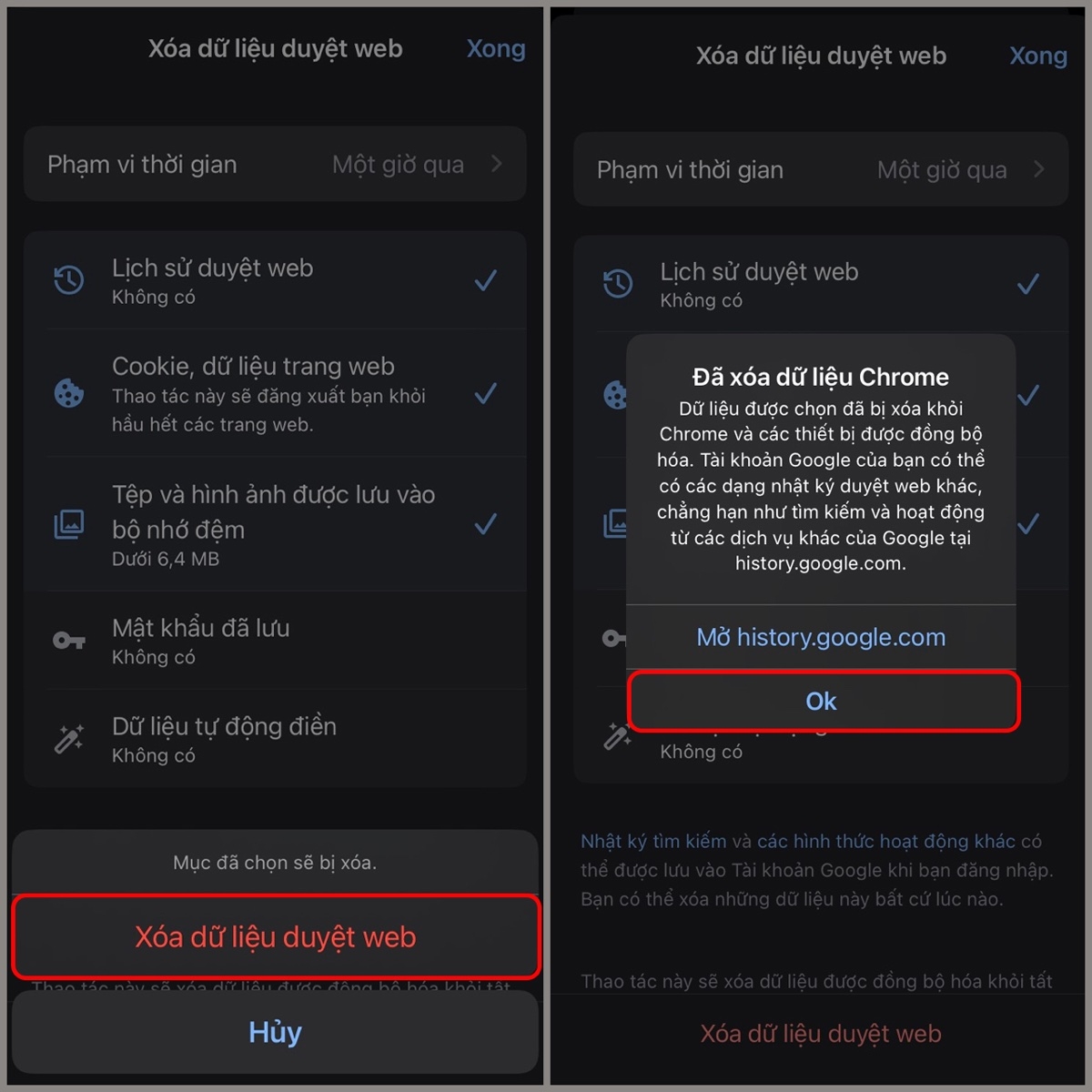 cách xóa lịch sử tìm kiếm trên Google iPhone - hình 4