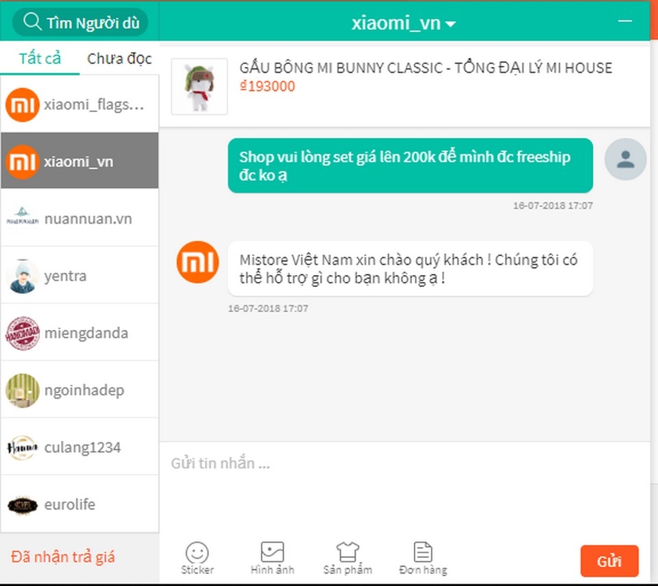 Liên hệ chủ cửa hàng trên Shopee để hẹn thời gian giao như mong muốn