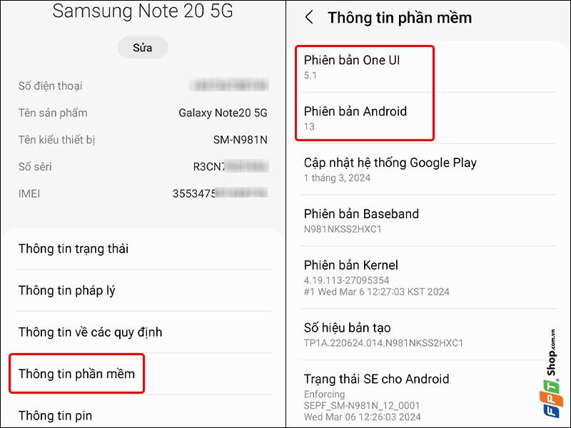 Kiểm tra cấu hình Samsung - hình 3