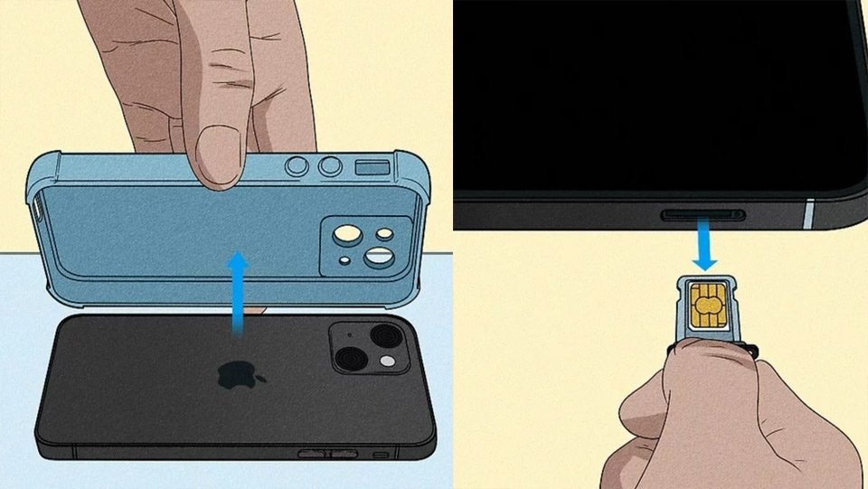 Tháo bỏ các phụ kiện khỏi điện thoại