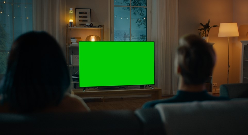 màn hình tivi Samsung bị màu xanh - hình 1
