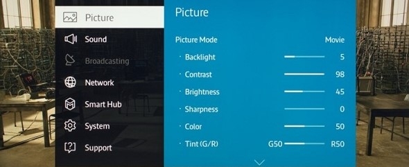 màn hình tivi Samsung bị màu xanh - hình 5