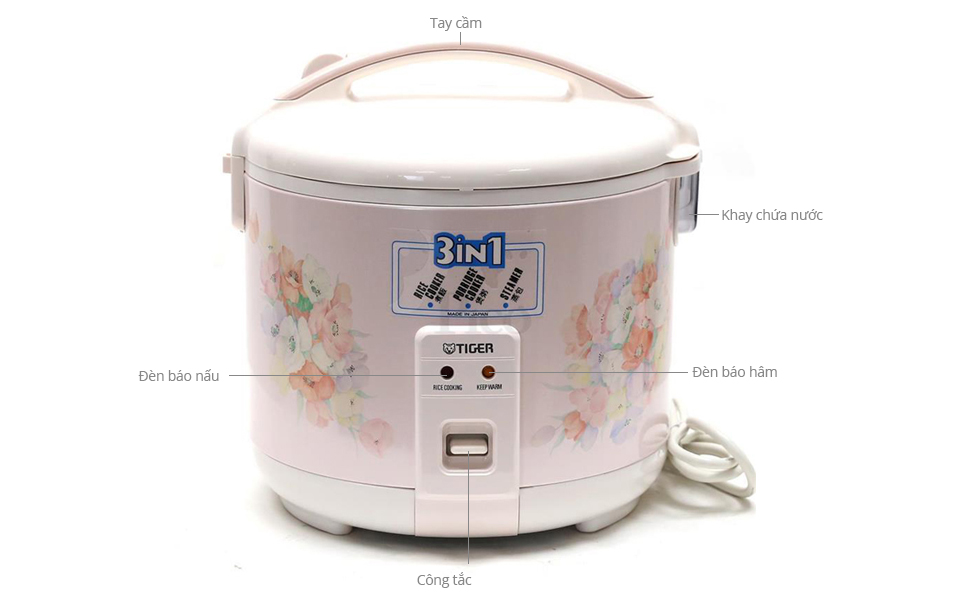 Cách sử dụng nồi cơm điện cơ Tiger Nhật