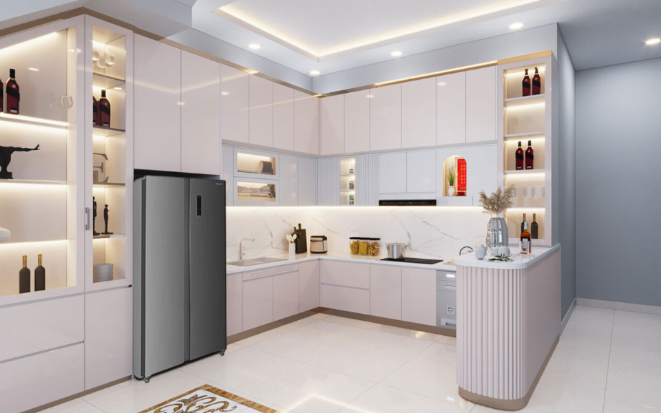 Tủ lạnh Sharp Inverter 442 lít SJ-SBX440V-SL