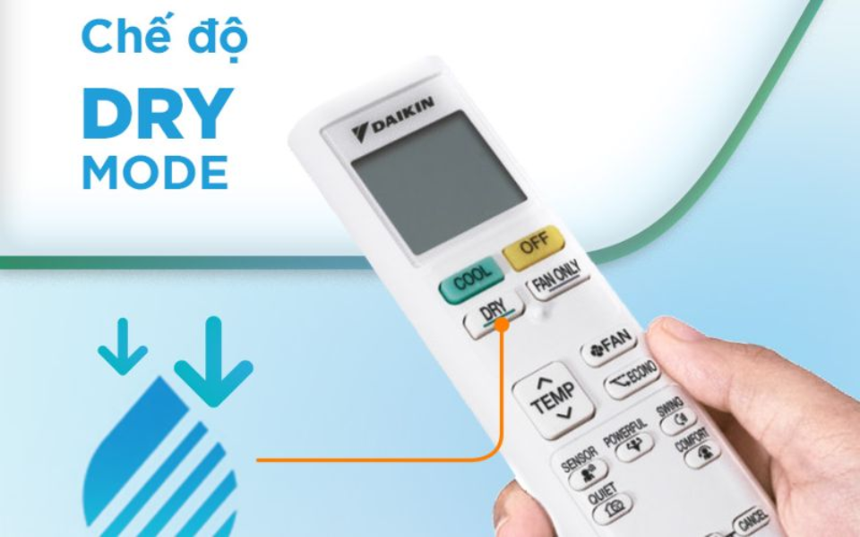 Chế độ hút ẩm điều hòa tiết kiệm điện hơn chế độ làm mát