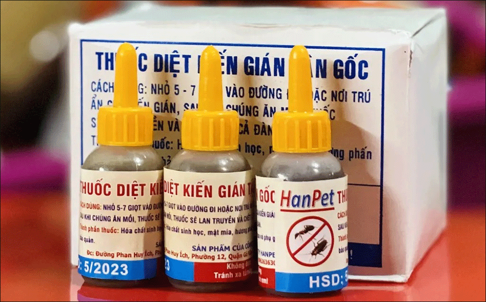 Sử dụng chất diệt kiến chuyên dụng