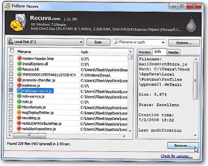Tải Recuva ảnh 7
