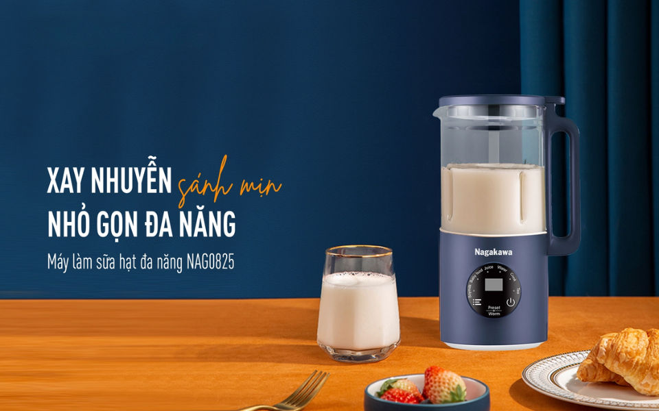 Máy làm sữa hạt mini Nagakawa NAG0825