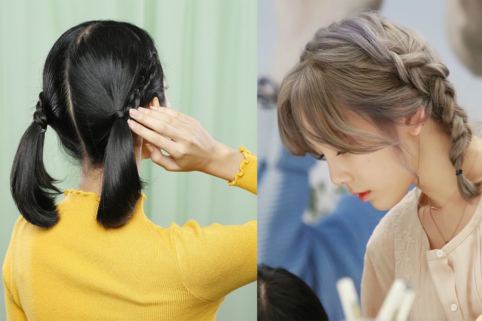 Cách buộc tóc 2 bên cá tính, năng động