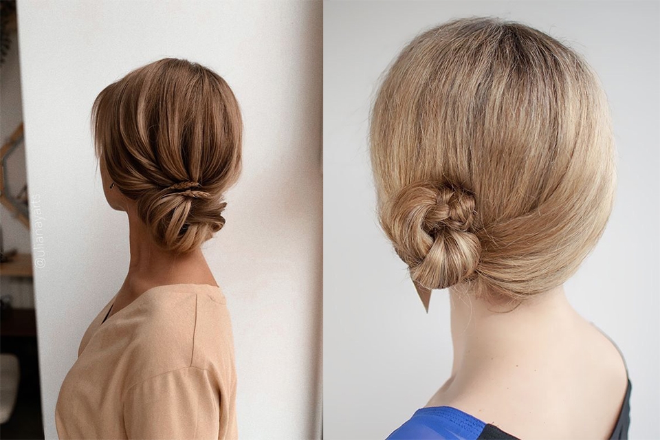 Các bước búi tóc củ tỏi nhanh gọn