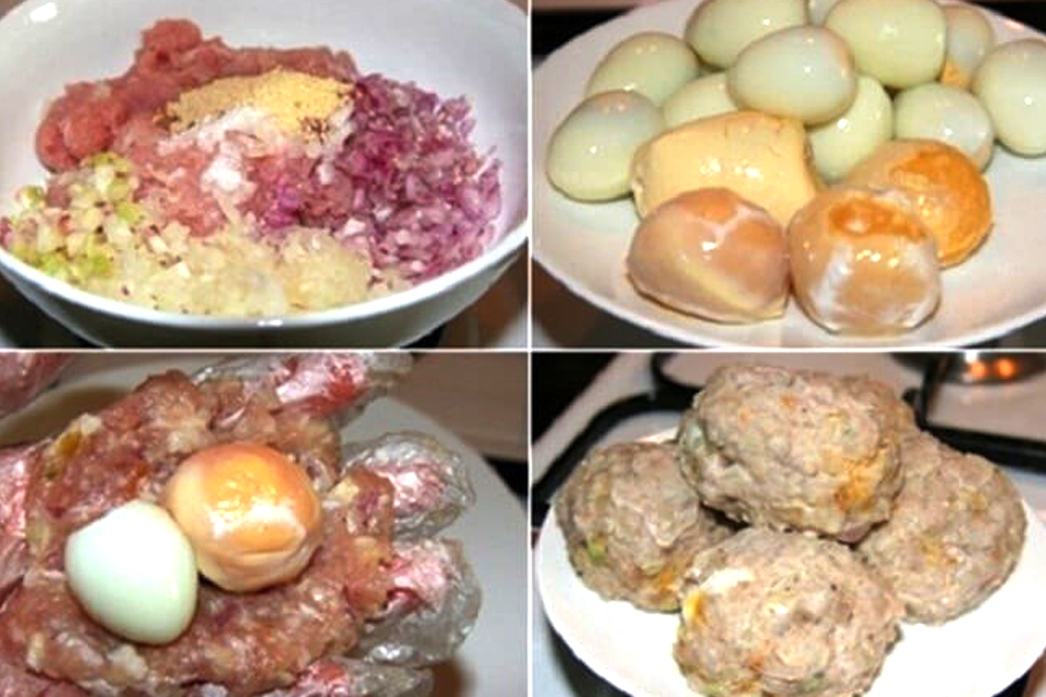 Làm phần nhân cho bánh bao hấp.