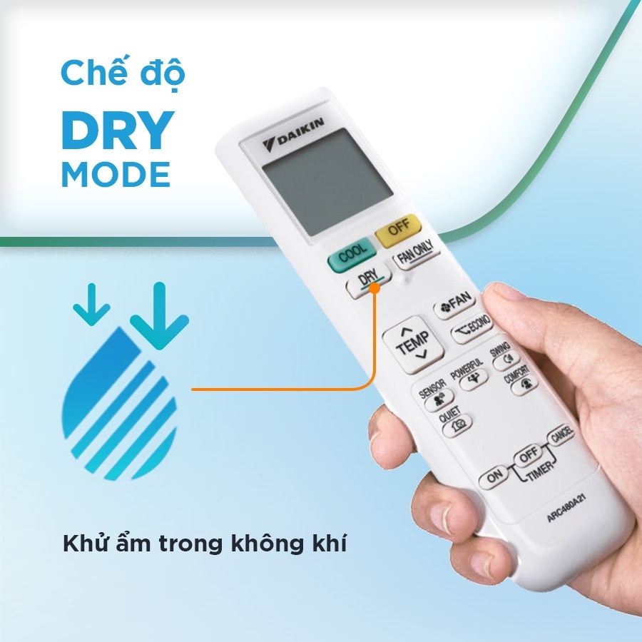 các chế độ điều hoà daikin 2