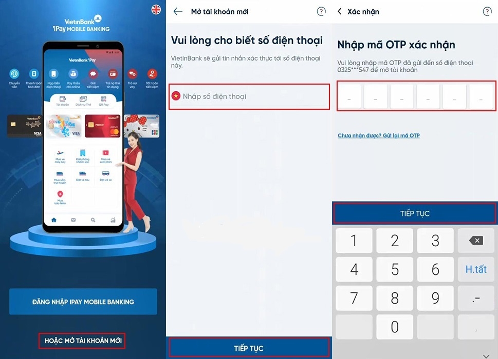 mở tài khoản VietinBank online - hình 4