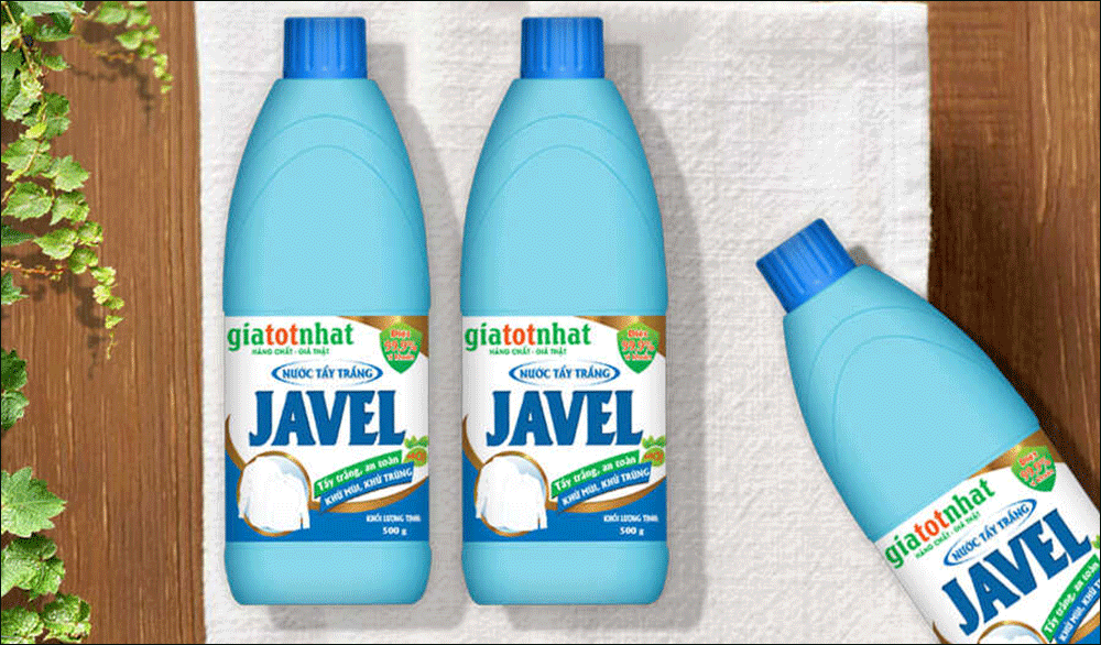 cách tẩy áo trắng bị dính màu với nước tẩy Javel
