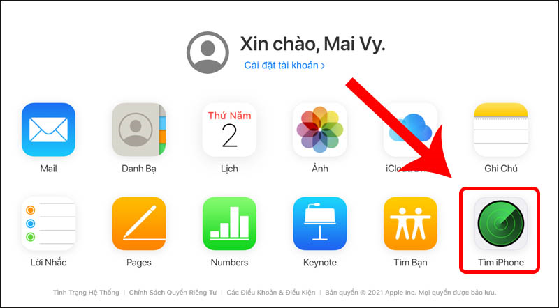 Bật tìm iPhone ảnh 6