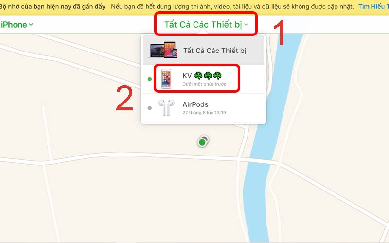 Bật tìm iPhone ảnh 7