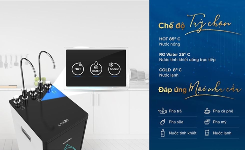 Máy RO Hydrogen Karofi Optimus Duo O-D138