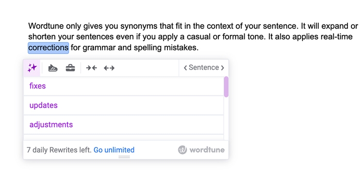 Thay đổi từ đồng nghĩa