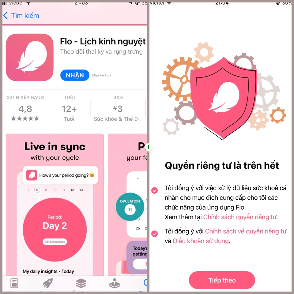 Ứng dụng Flo 10