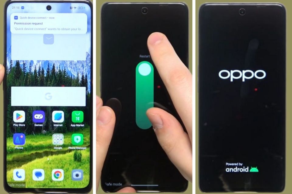 Tắt chế độ an toàn trên Oppo 5