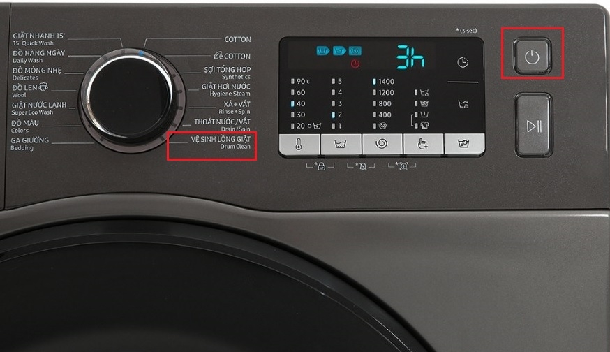 Cách vệ sinh máy giặt Samsung lồng ngang