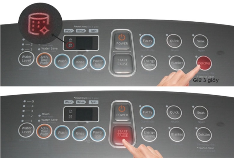 Cách vệ sinh máy giặt Samsung (Ảnh 2)