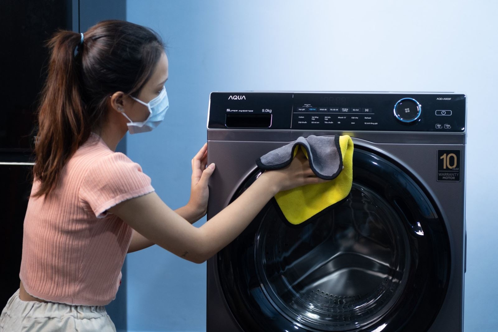 cách vệ sinh máy giặt aqua 3