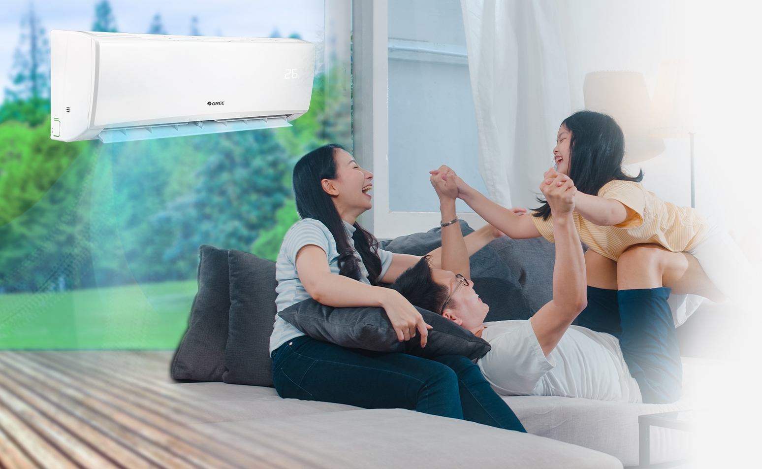 Cách sử dụng chế độ hút ẩm điều hoà Gree 3