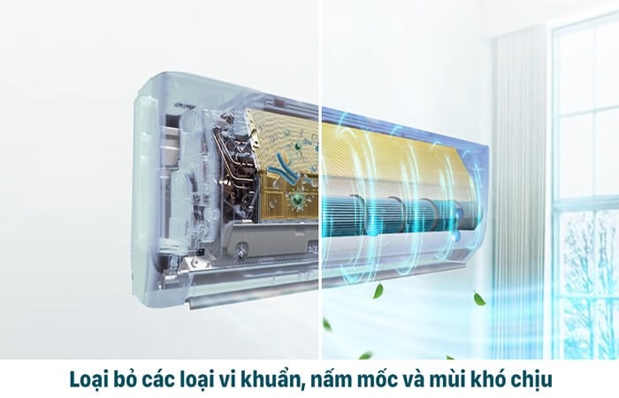 Cách sử dụng chế độ hút ẩm điều hoà Gree 4
